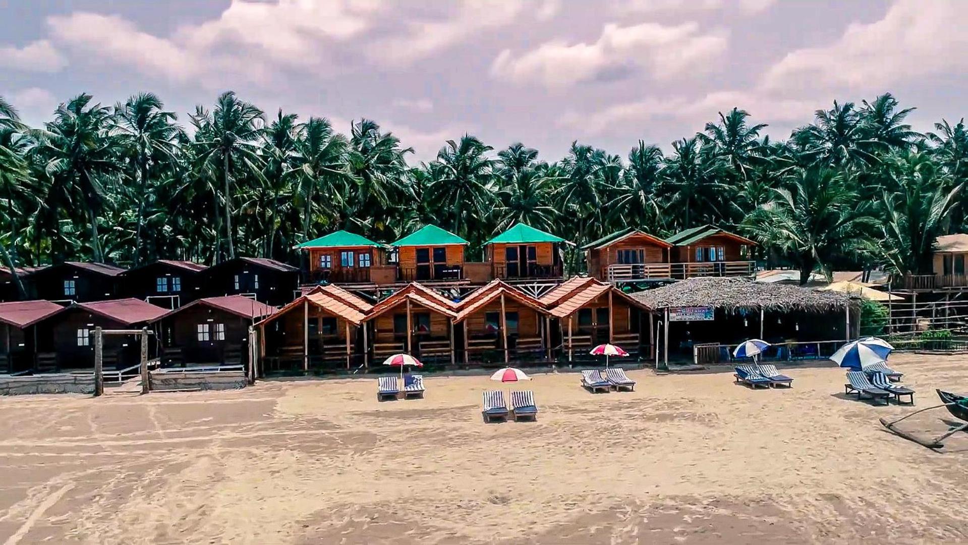 Om Sai Beach Huts Hotel Agonda Bagian luar foto